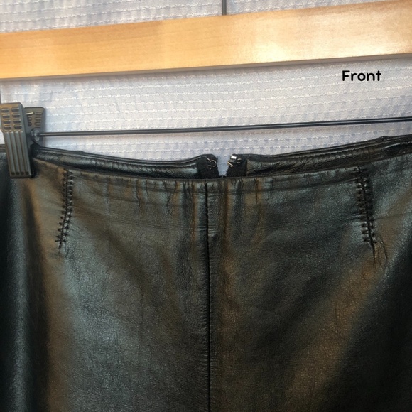 DANIER Leather Black Buttery Leather Pants Lined, Size 8 - Picture 4 of 13